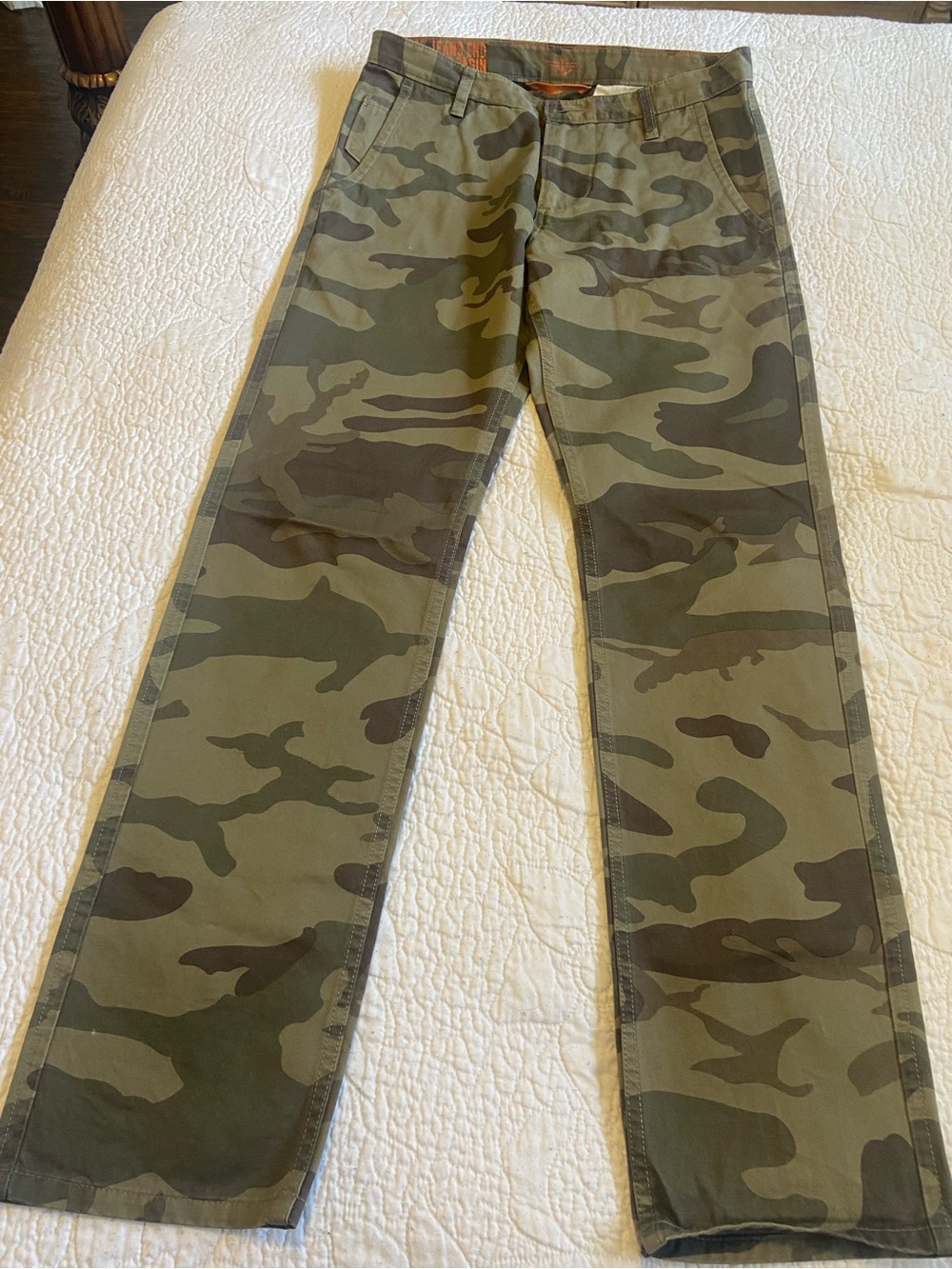Dockers slim Men's Camo Utility- Olive Green
